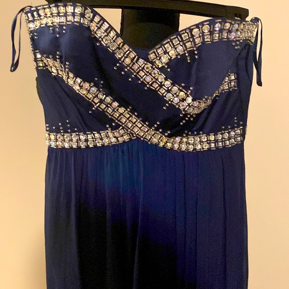 Coast Dark Blue Evening/Prom Dress, size: Uk :8 US:4 - Picture 3 of 11